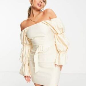 ASOS Luxe Linen Belted Dress NWT Size 6